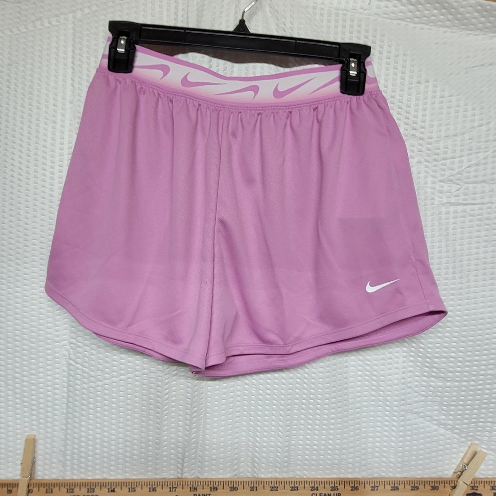 Nike Kids Dri-FIT Running Shorts Pink Swoosh Waistband IF1760-503 Size L
